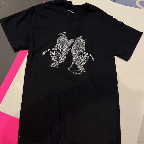 O-Mighty Devil & Angel Crystal💥 Rhinestone top - Picture 2 of 12